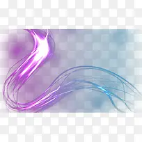 紫色蛇形光效