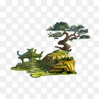 高山上的凉亭