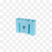 创意牙刷架多功能强力粘胶天蓝色
