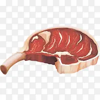 新鲜的肉插画