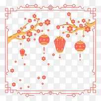矢量春暖花开