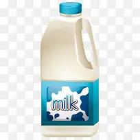 卡通桶装牛奶