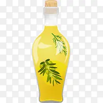 金色卡通橄榄油