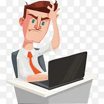 困惑的办公人员