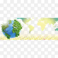 创意科技地球背景banner