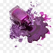 紫色的指甲油