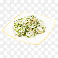 美味荠菜肉丝炒年糕