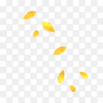 漂浮黄色叶子