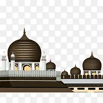 褐色清真寺电脑效果图