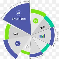 矢量手绘饼状图