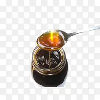 黄色蜂蜜罐