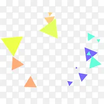 彩色三角形装饰