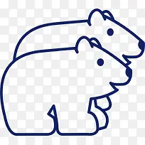 熊Outline-Animal-icons