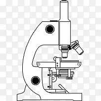 白色显微镜免抠素材