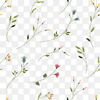 淡雅花枝背景素材