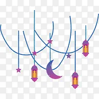 紫色伊斯兰节日挂饰