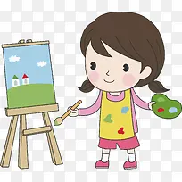 画家女孩