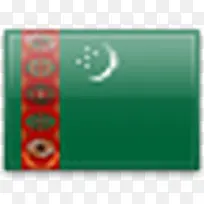 土库曼斯坦国旗国旗帜
