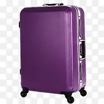 紫色铝框拉杆箱