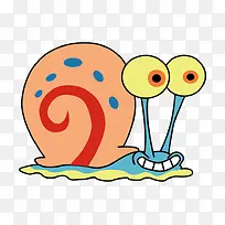 卡通笑脸蜗牛