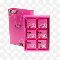 粉色小号月饼盒