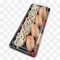 日式印花长方形带盖寿司盒包装