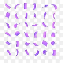 紫色纸屑素材图