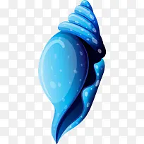 世界海洋日美丽蓝色海螺