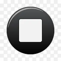黑色按钮停止primo_icons