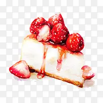 草莓提拉米苏图片素材