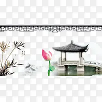水墨凉亭