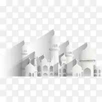 白色伊斯兰教堂