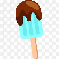 蓝色巧克力冰淇淋图