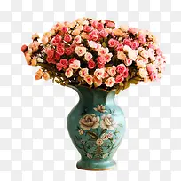 古典蔷薇桌花图片素材