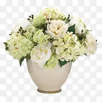 装饰花束白色花瓶