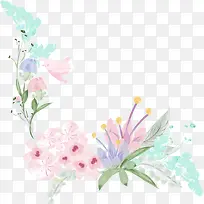 水彩手绘花卉植物设计