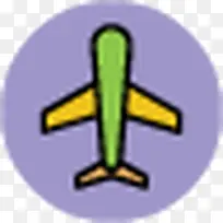 手绘旅游旅行图片 飞机图标