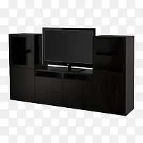 黑色简约电视机木柜