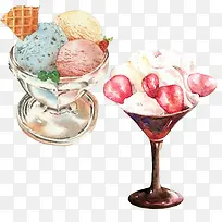 冰淇淋球素材图片