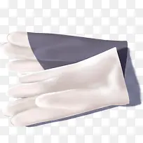 白色工人手套