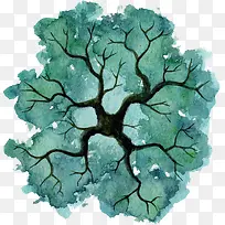 墨绿花纹