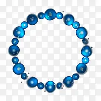 蓝色圆形组合光圈