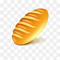 黄色的面包食物设计