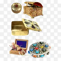 古代铜制珠宝盒珠宝箱