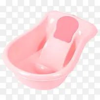纯粉色婴儿洗澡盆