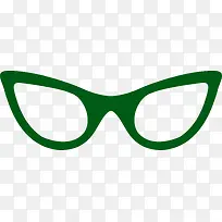 绿色创意眼镜框