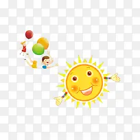 儿童节太阳装饰图案素材