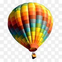 彩色方块清新热气球