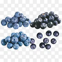 紫色散落的熊果苷蓝莓