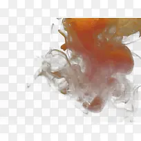 橘色烟雾效果